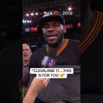 “CLEVELAND, THIS IS FOR YOU!” Forever iconic, forever LBJ 🔥 10 years ago today.