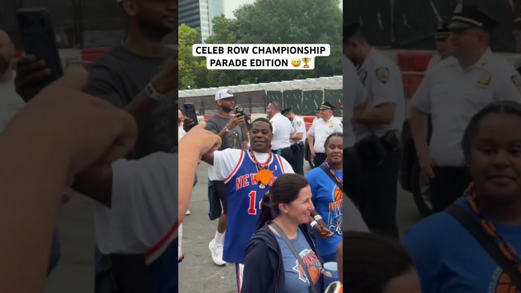 Knicks celebs showed up and showed out for the championship parade 🏆🔷🔶