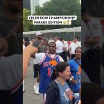 Knicks celebs showed up and showed out for the championship parade 🏆🔷🔶