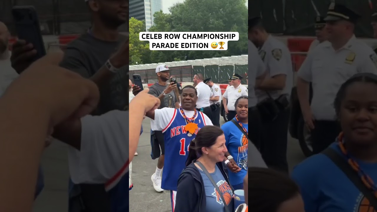 Knicks celebs showed up and showed out for the championship parade 🏆🔷🔶