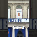 City Hall awaits the Knicks arrival! 🏆