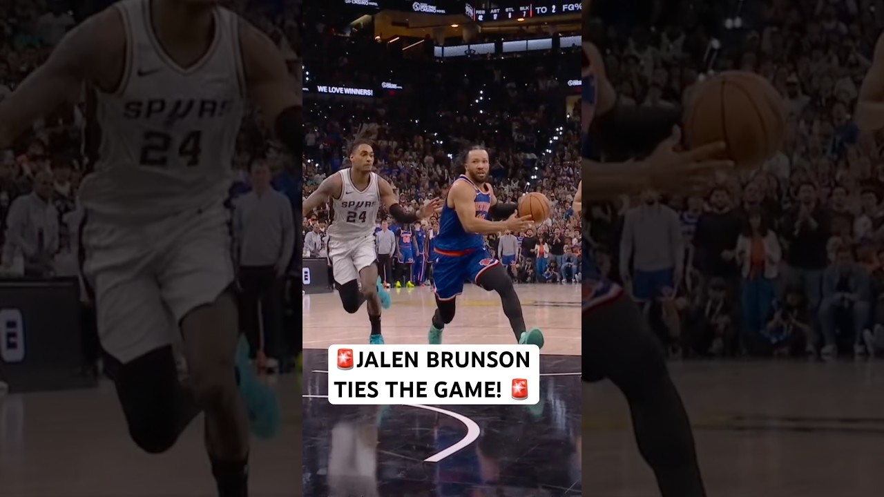 Jalen Brunson ties the game 🚨