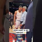 Josh Hart and his college coach Jay Wright 🤝