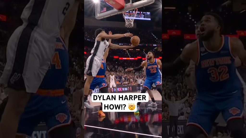 Dylan Harper from behind the backboard 🤯