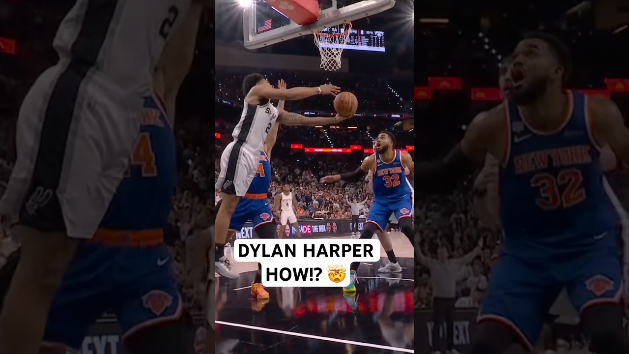 Dylan Harper from behind the backboard 🤯