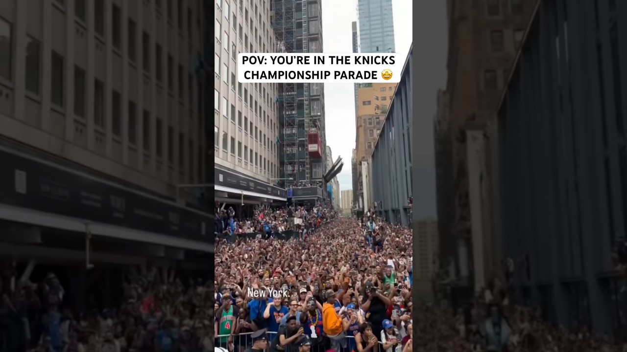 What it feels like to be in the Knicks championship parade 🥳🔶🔷