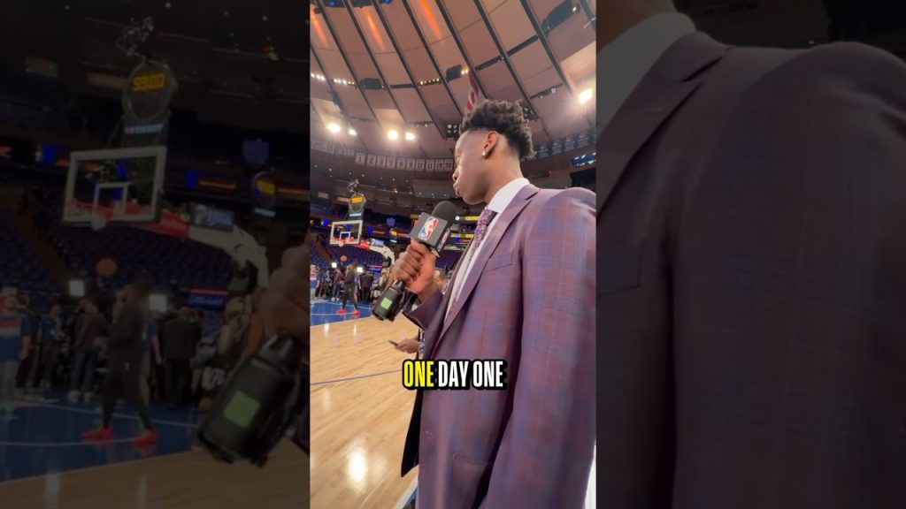 AJ Dybantsa has hopes of making it to the NBA Finals one day 🤞