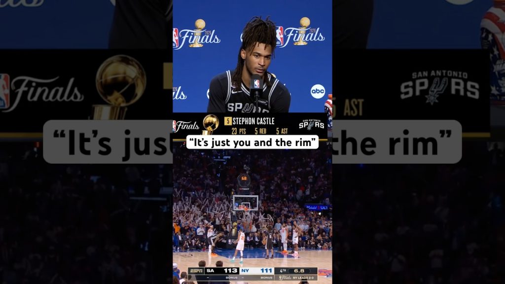 Stephon Castle on his clutch FTs