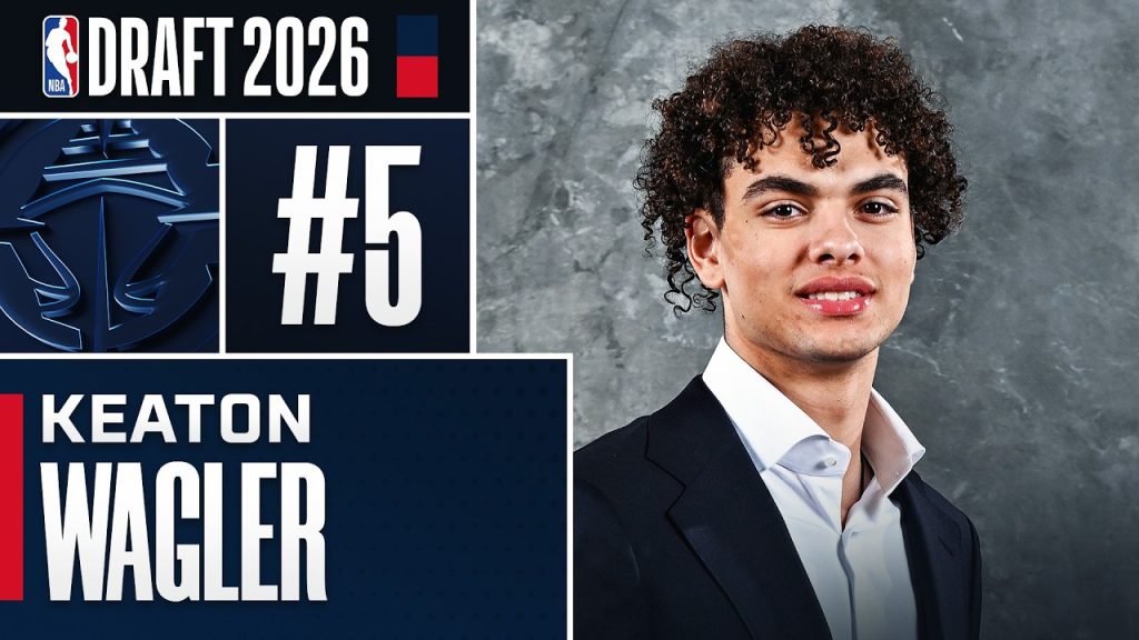 Keaton Wagler goes #5 Overall to the Los Angeles Clippers in the 2026 NBA Draft!
