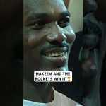 Hakeem Olajuwon and the Rockets secure there first NBA championship