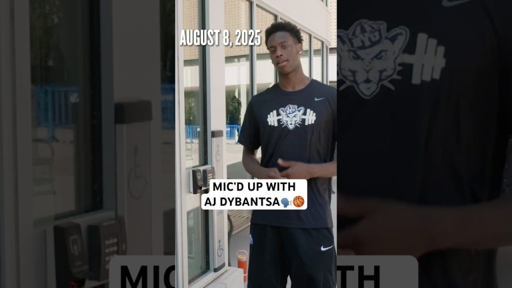 Go through BYU practice mic’d up with AJ Dybantsa 🗣️🏀