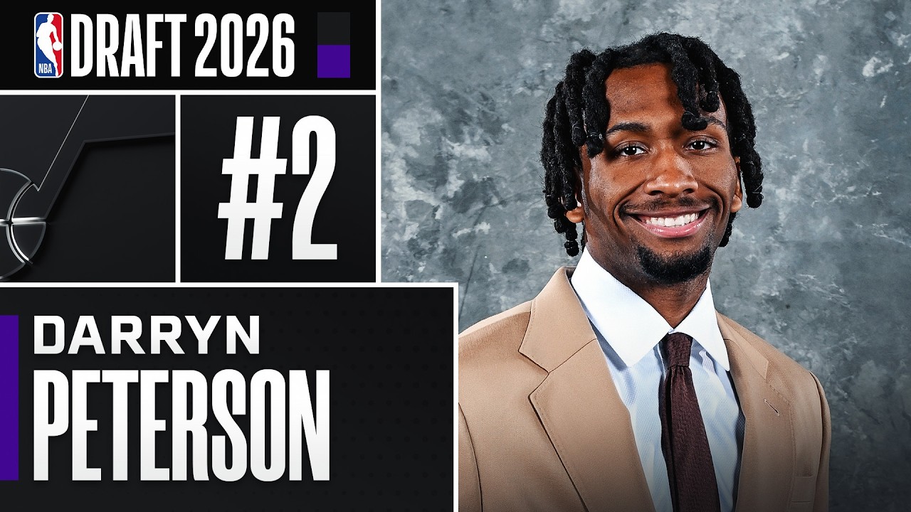 Darryn Peterson goes #2 Overall to the Utah Jazz in the 2026 NBA Draft!