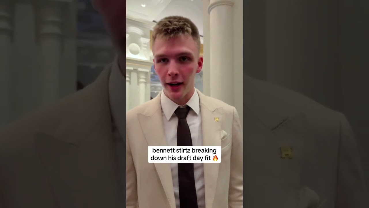 Bennett Stirtz's whole journey to the NBA Draft is stitched into the suit 🔥