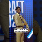 Chris Cenac Jr. on the red carpet at the 2026 NBA Draft