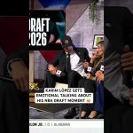Karim López on what being drafted into the NBA means to him
