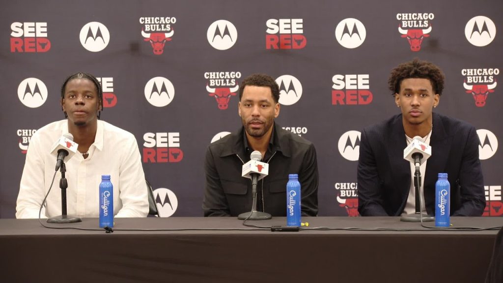 Caleb Wilson & Dailyn Swain FULL Bulls Introductory Press Conference