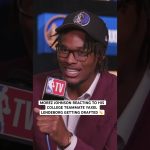 This reaction by Morez Johnson to Yaxel Lendeborg getting drafted 👏