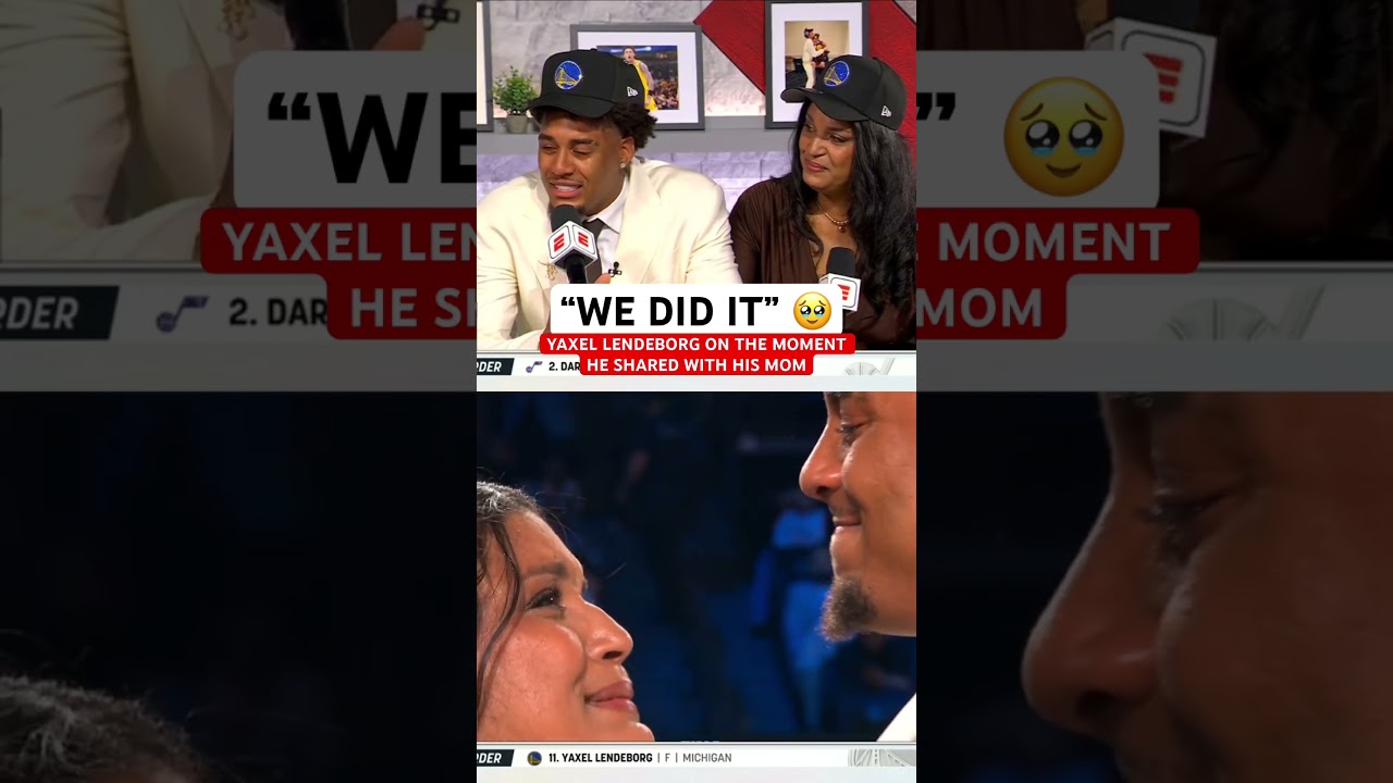 Yaxel Lendeborg talks about what his mom said to him after he got drafted ❤️