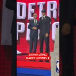 Karim López goes 21st Overall to the Detroit Pistons in the 2026 NBA Draft