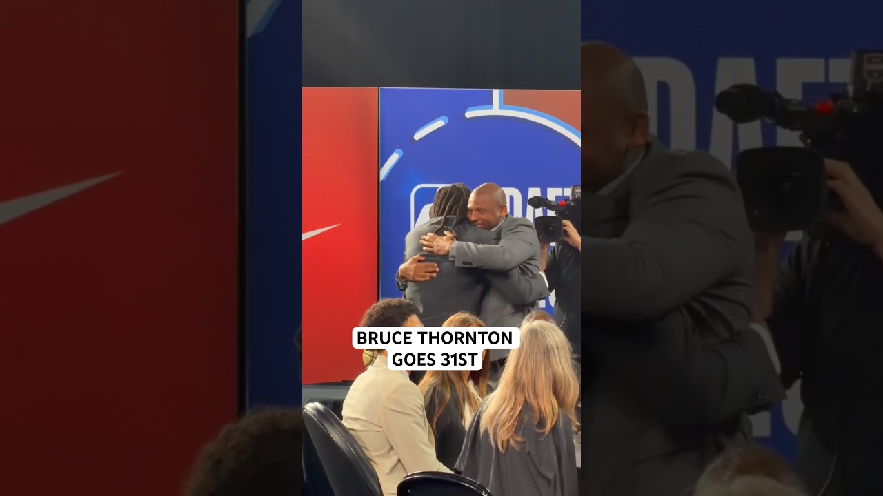 Bruce Thornton is excited after being drafted 31st overall in the 2026 NBA Draft