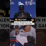 Jalen Brunson let it all out once he saw his dad