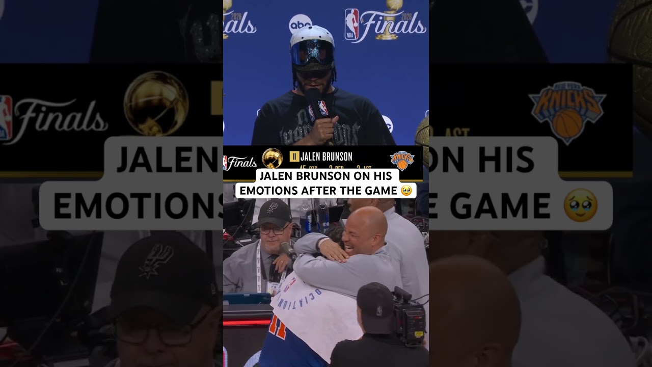 Jalen Brunson let it all out once he saw his dad