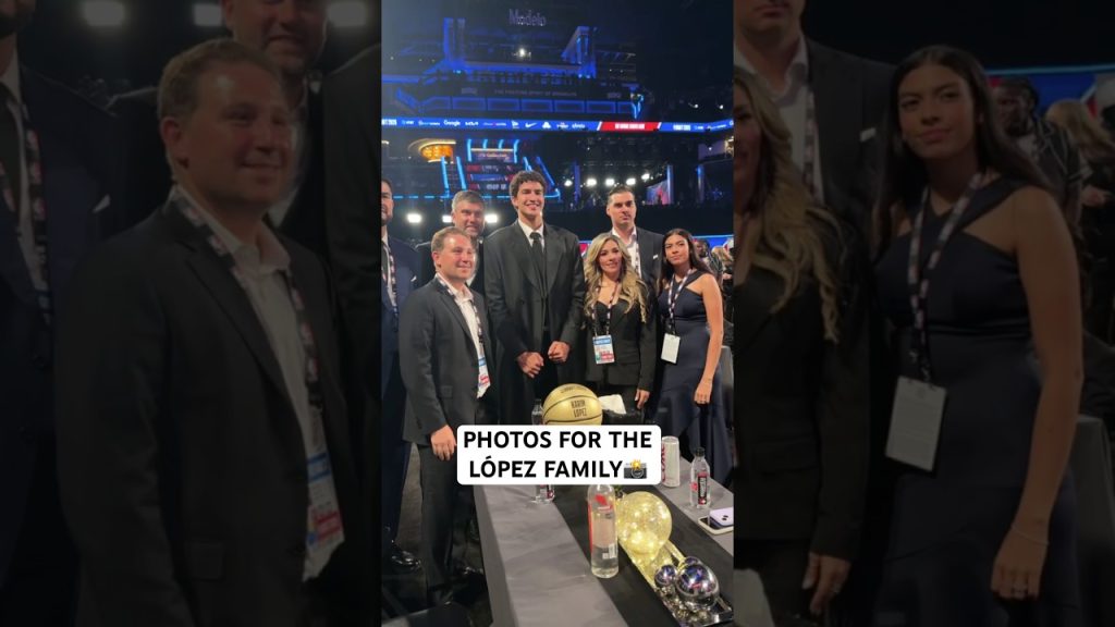 Karim López family photo at the 2026 NBA Draft