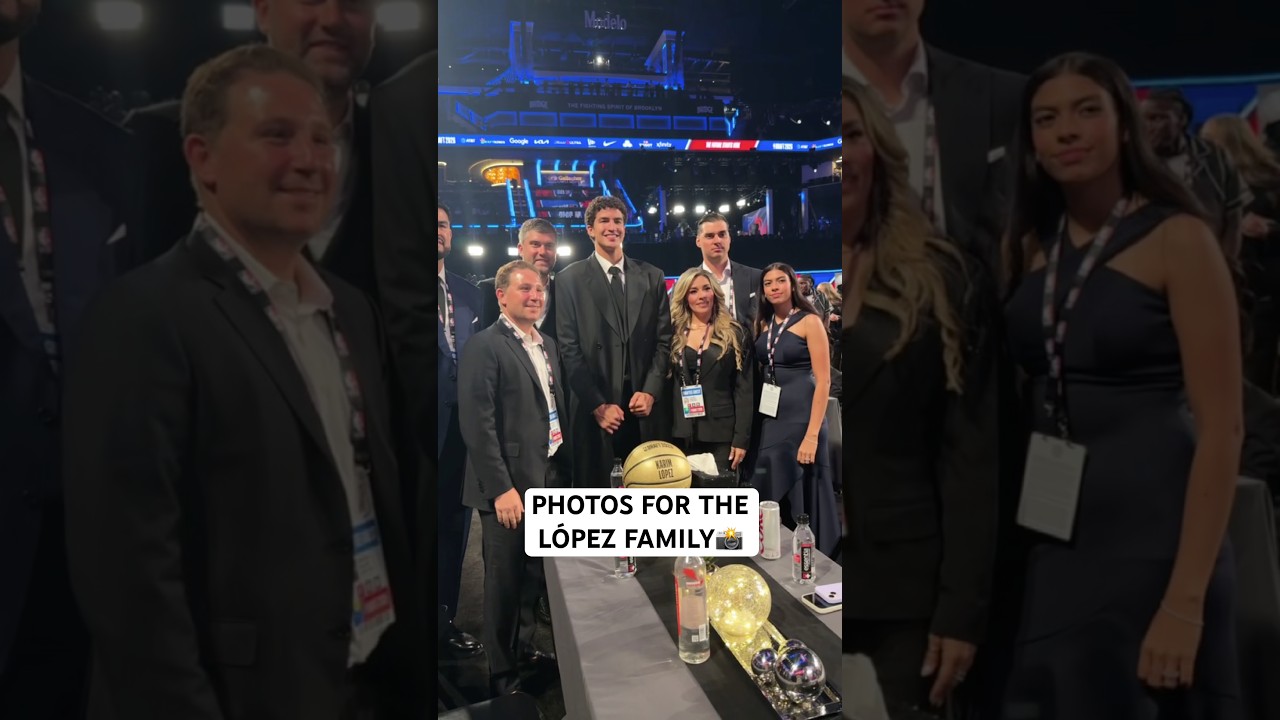 Karim López family photo at the 2026 NBA Draft