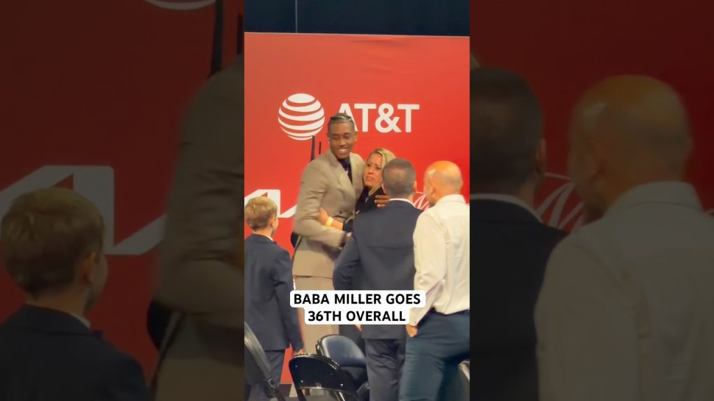 All smiles from Baba Miller at the 2026 NBA Draft
