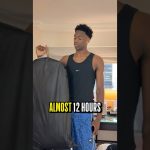 “Almost 12 hours to game time” 👀 AJ Dybantsa ready to get suited up for the NBA Draft!