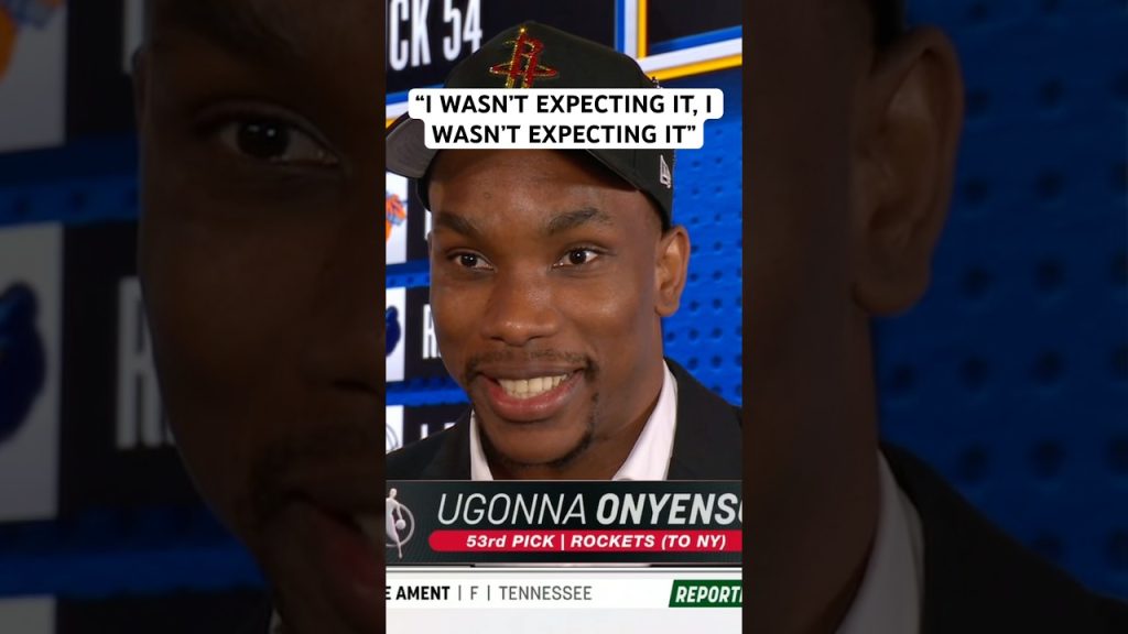 Ugonna Onyenso says he forgot to call his mom because he was so surprised he got drafted 😂🥹
