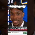 Ugonna Onyenso says he forgot to call his mom because he was so surprised he got drafted 😂🥹