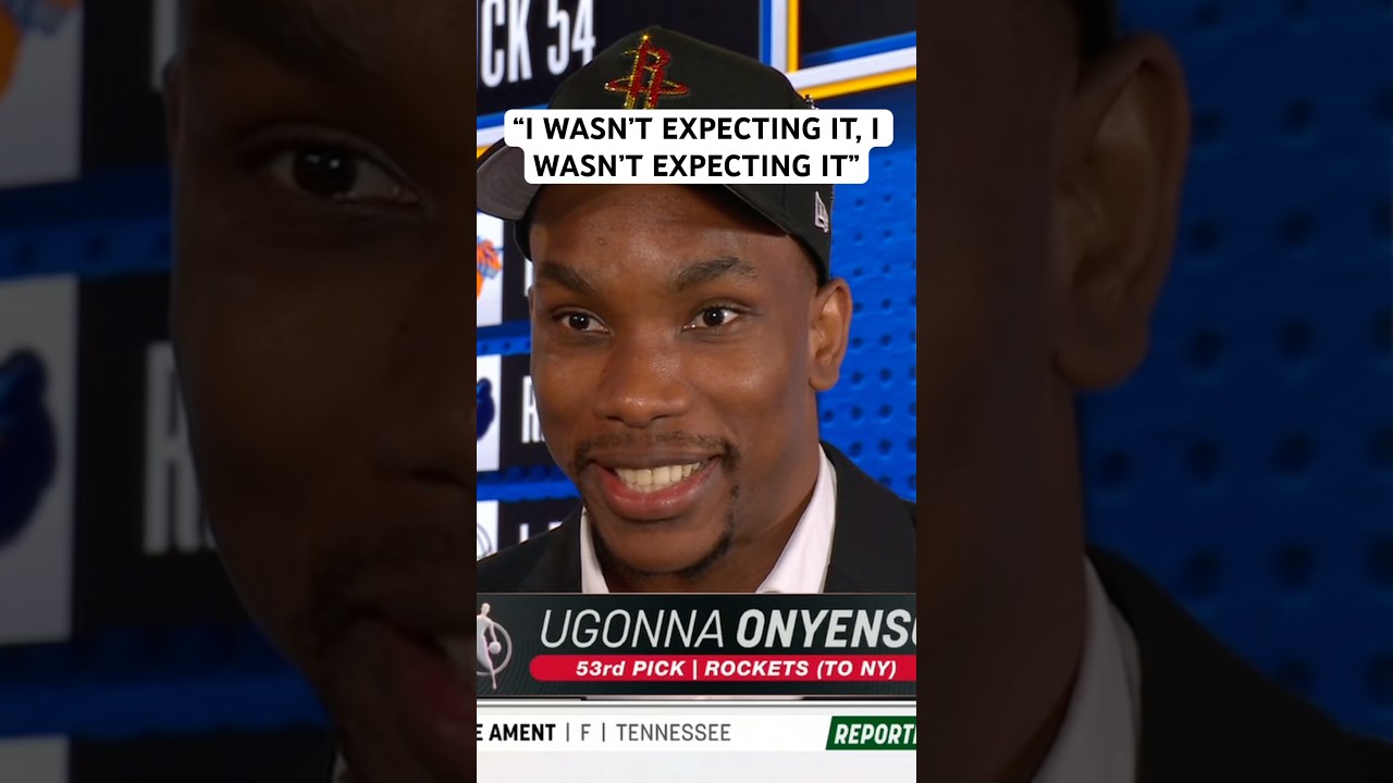 Ugonna Onyenso says he forgot to call his mom because he was so surprised he got drafted 😂🥹