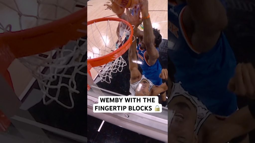 Wemby is blocking everything ❌