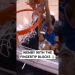Wemby is blocking everything ❌