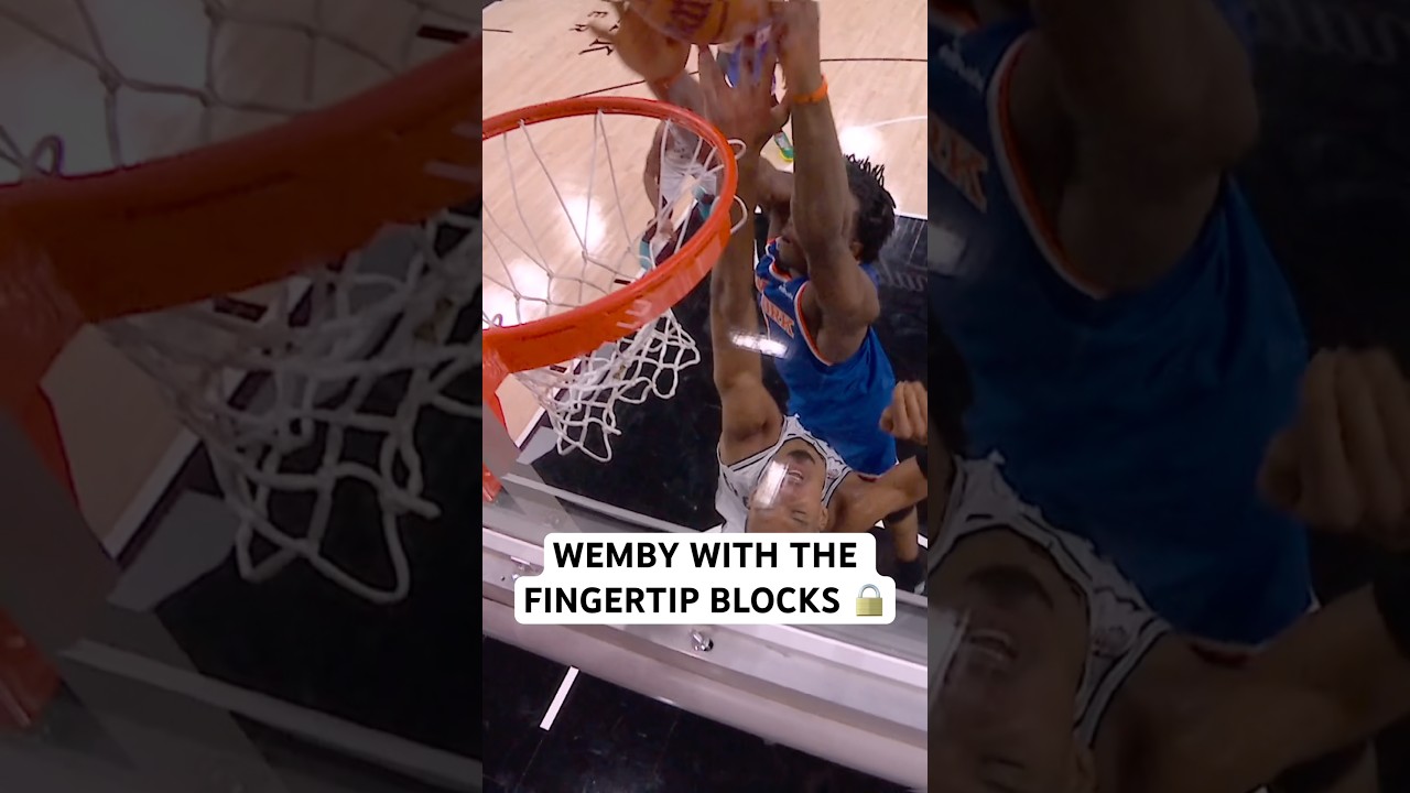 Wemby is blocking everything ❌