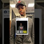Caleb Wilson reacts to his “SEE RED” X post and childhood photo