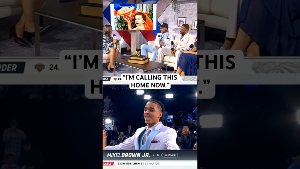 Mikel Brown Jr.'s reaction to getting drafted by Brooklyn… in Brooklyn