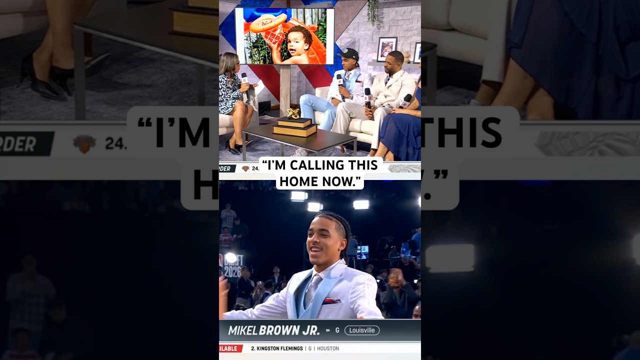 Mikel Brown Jr.'s reaction to getting drafted by Brooklyn… in Brooklyn