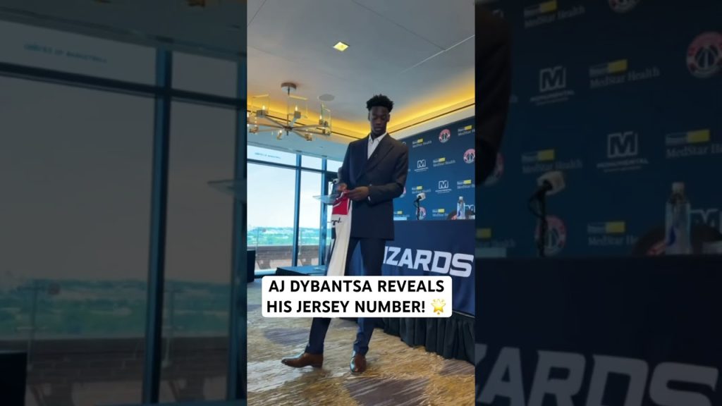 AJ Dybantsa reveals his jersey number 4️⃣ for the first time