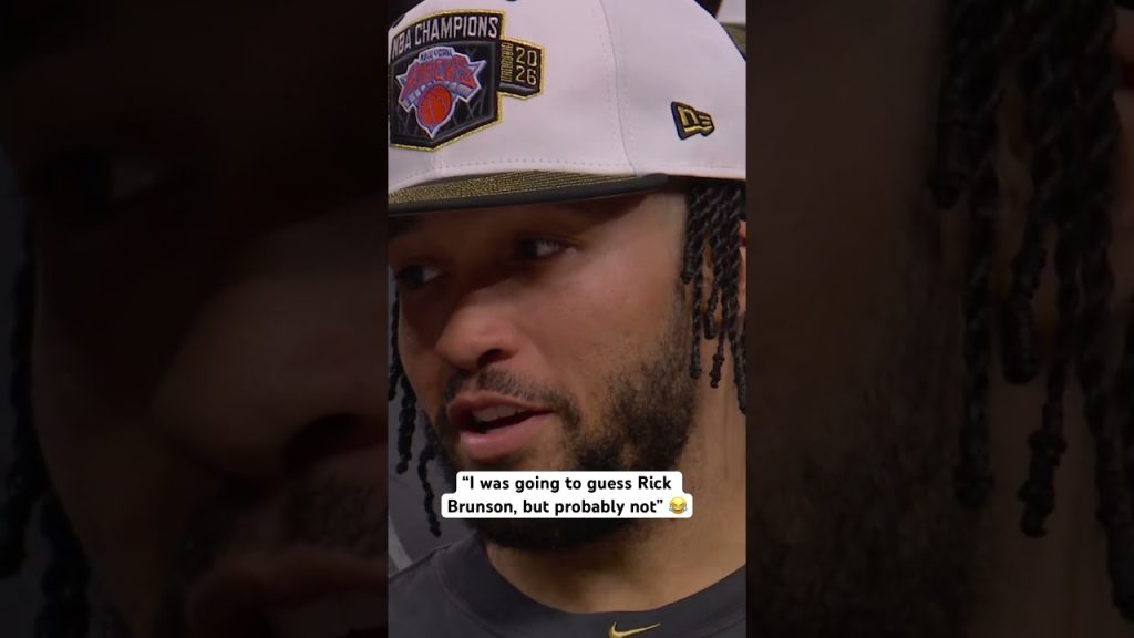 Jalen Brunson has some jokes for his dad 😂