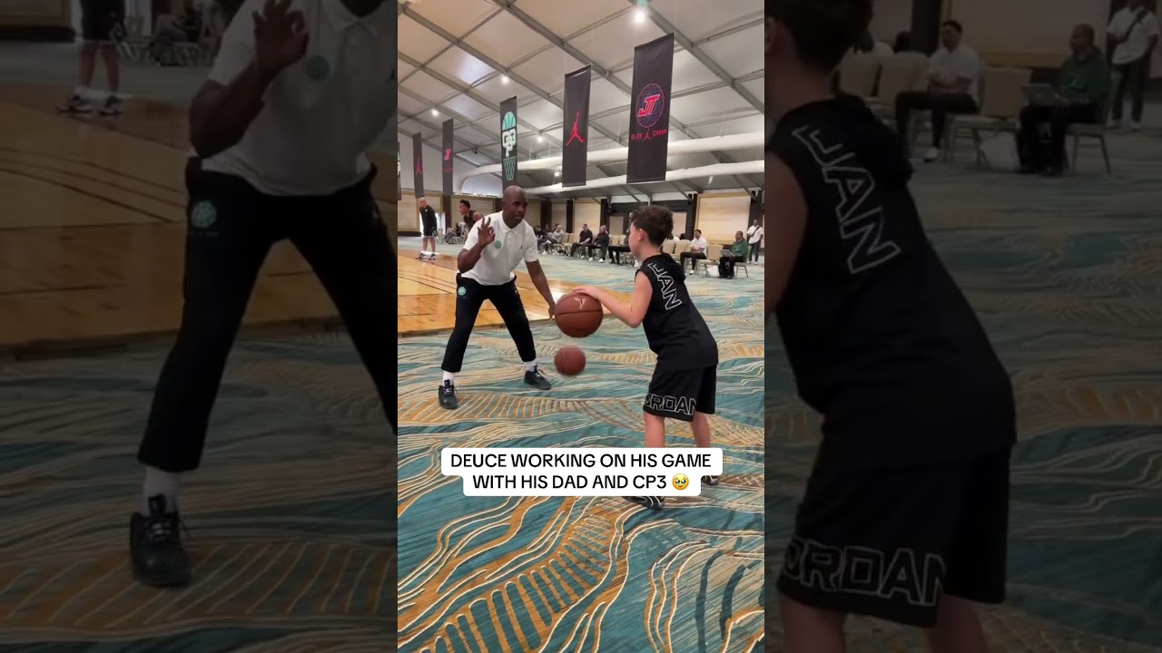 Deuce working on his game with JT & CP at their Elite Camp!