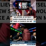 Joshua Jefferson on getting selected while sitting in the stands
