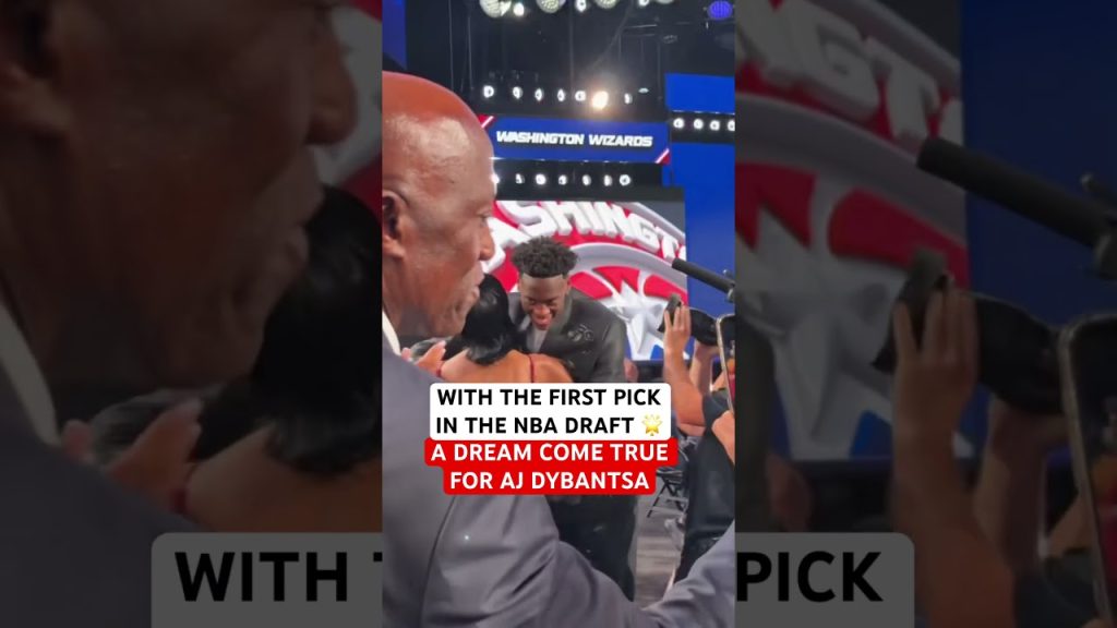 The moment AJ Dybantsa heard his name called as the #1 overall pick in the NBA Draft 🎉🥹