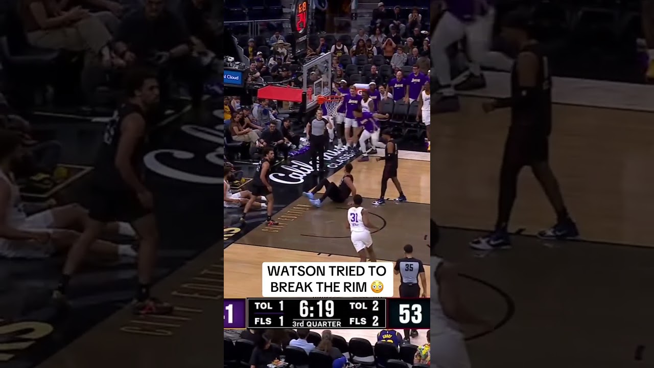 Anton Watson detonates at the rim ๐ฅ ๐ฎโ๐จ