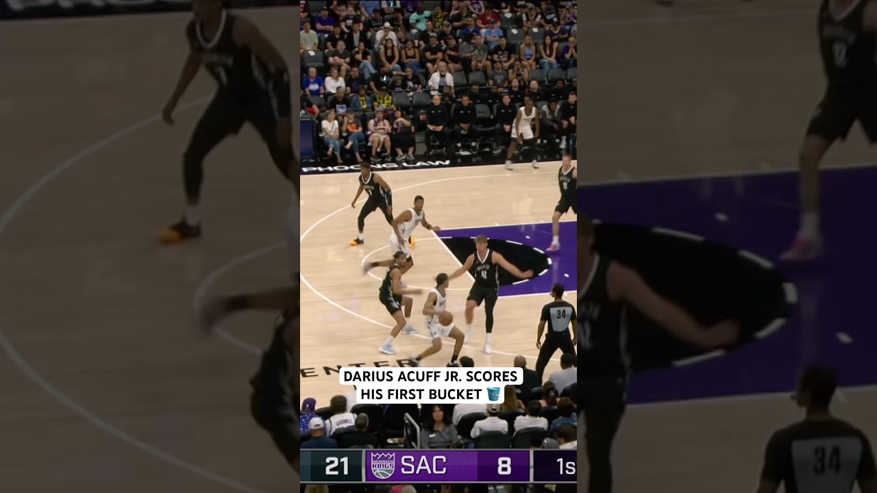 Darius Acuff Jr. gets to the mid range for his first NBA Summer League bucket