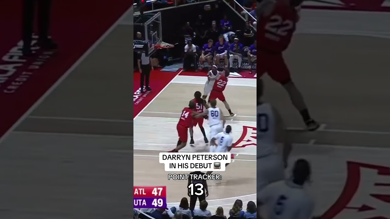 The No. 2 overall pick, Darryn Peterson put on a show in his Salt Lake City Summer League Debut 🍿