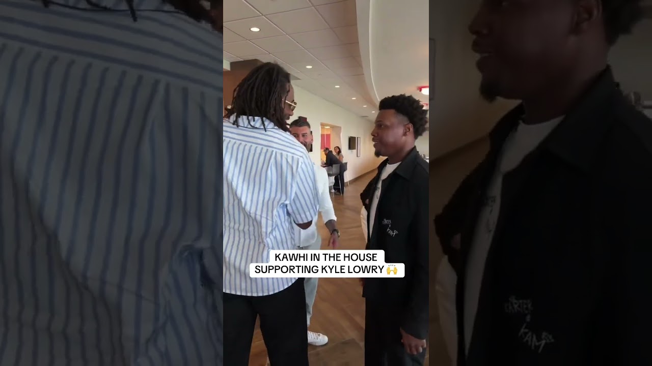 2019 championship teammate Kawhi Leonard here to support Kyle as he retires a Raptor 👏