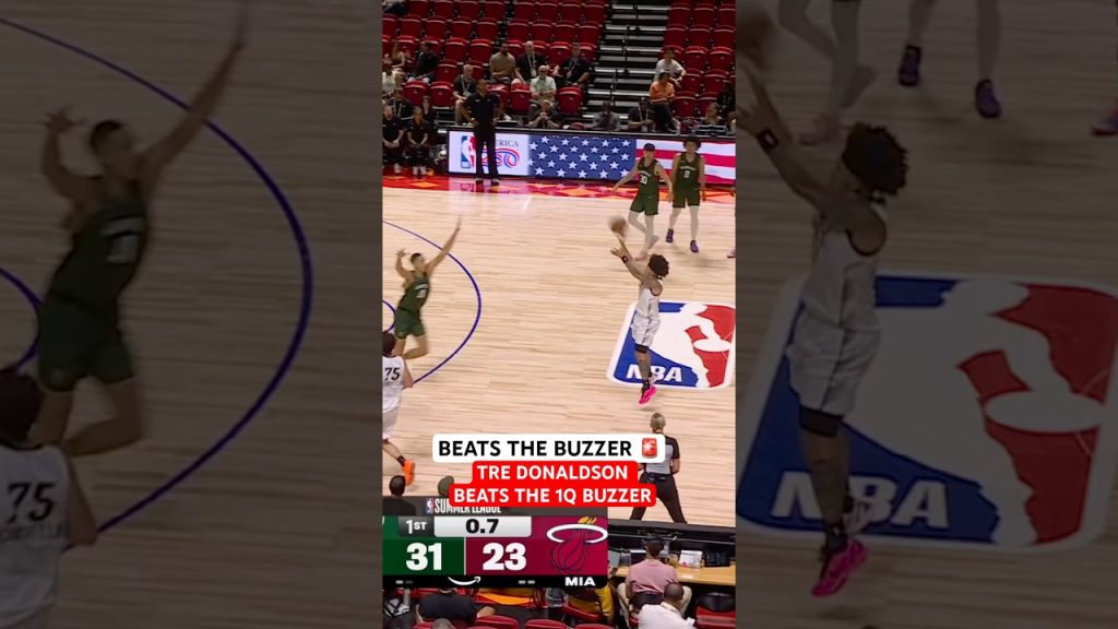 Tre Donaldson near logo buzzer beater 🚨