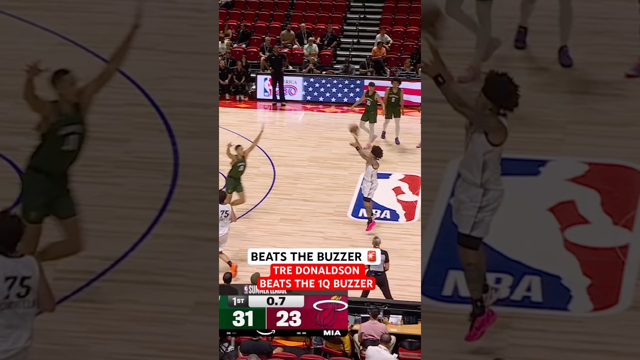 Tre Donaldson near logo buzzer beater 🚨